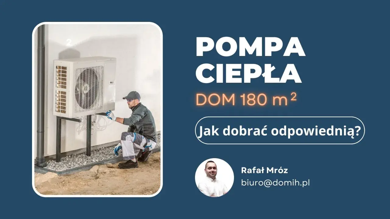 Jaka moc pompy ciepła do domu 180m2? Instalator sprawdza jednostkę zewnętrzną pompy ciepła.