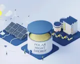 Bateria piaskowa "Polar Night Energy" zasilana przez wiatr i słońce, dostarcza energię do domów i fabryki.