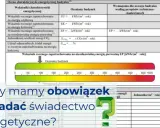 Tabela wyjaśnia, co to jest świadectwo charakterystyki energetycznej budynku, pokazując wskaźniki i wymagania.