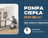Jaka moc pompy ciepła do domu 180m2? Instalator sprawdza jednostkę zewnętrzną pompy ciepła.
