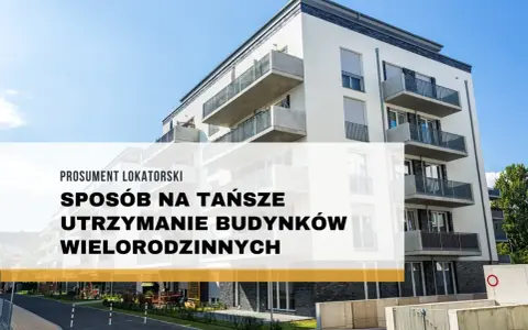 Nowoczesny budynek wielorodzinny. Prosumenci lokatorscy szukają sposobów na tańsze utrzymanie.