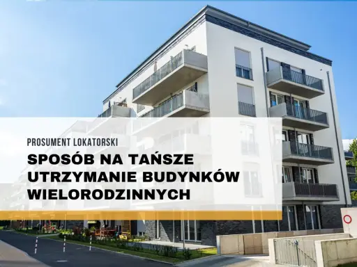 Nowoczesny budynek wielorodzinny. Prosumenci lokatorscy szukają sposobów na tańsze utrzymanie.