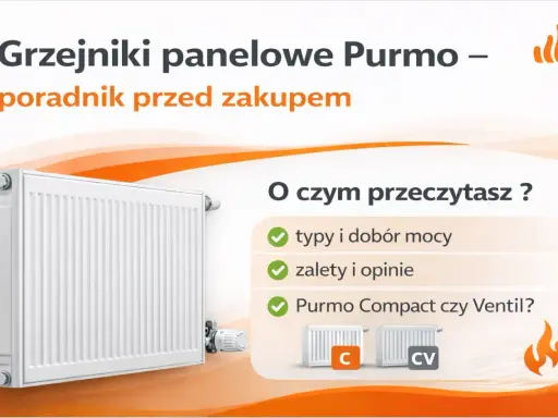 Poradnik przed zakupem grzejników panelowych Purmo. Poznaj budowę kaloryfera, typy, zalety i opinie.