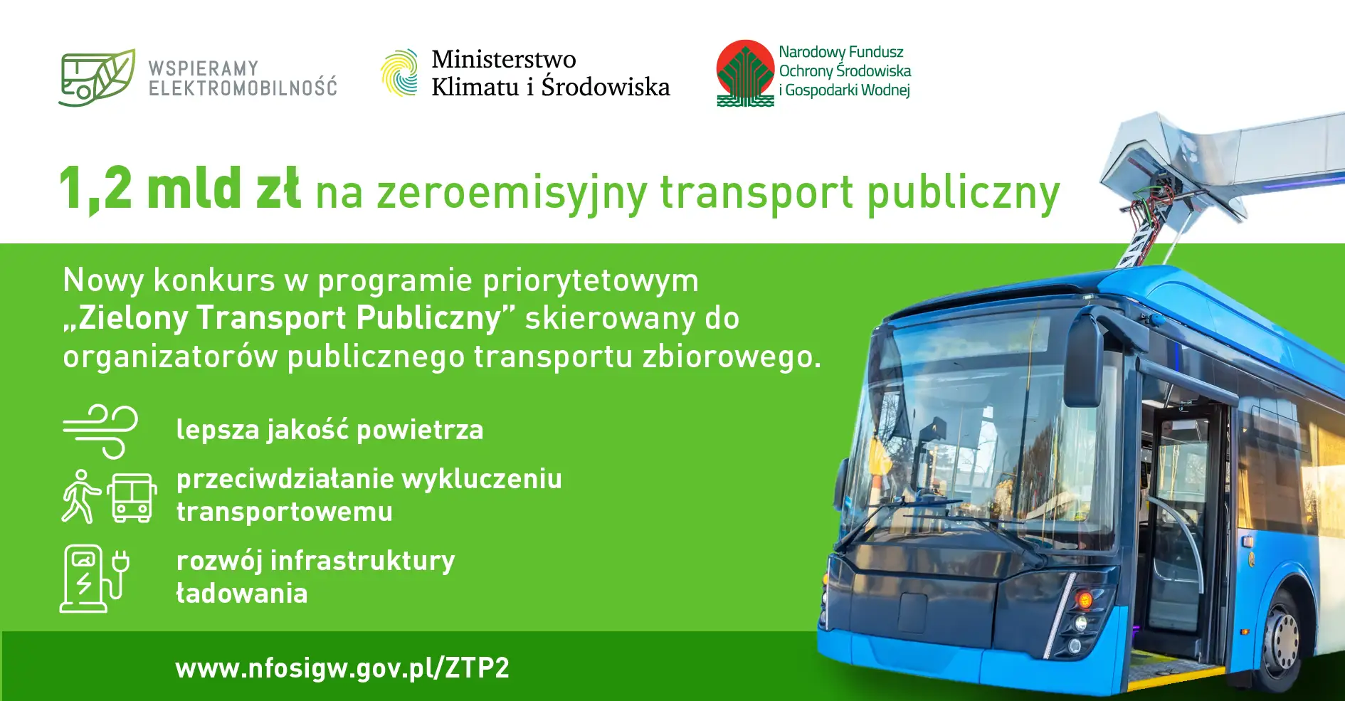 1,2 mld zł na zeroemisyjny transport publiczny. Nowy konkurs wspiera elektromobilność w zamówieniach publicznych, promując czyste powietrze i rozwój infrastruktury.
