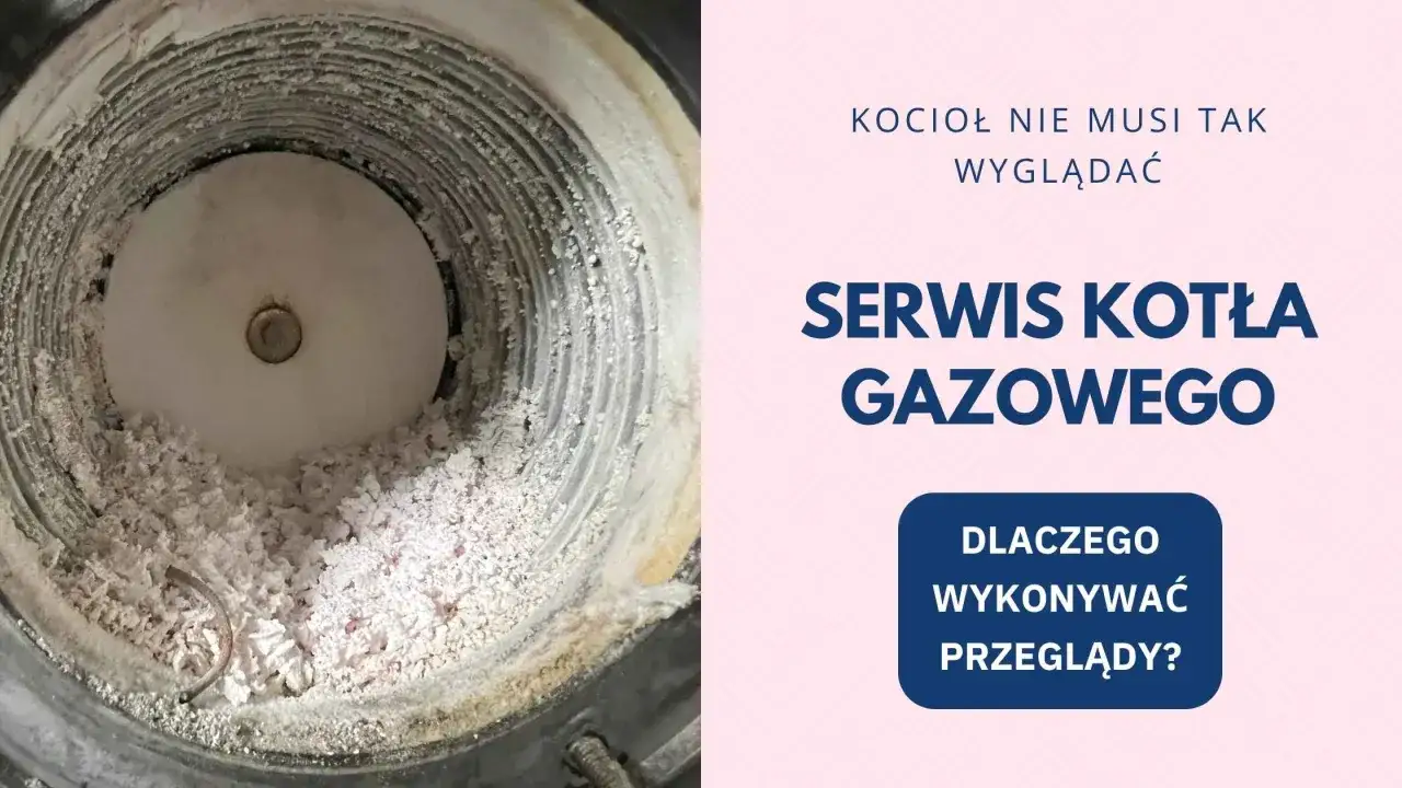 Wnętrze piecyka gazowego po długim czasie bez przeglądu. Zobacz, dlaczego warto regularnie serwisować kocioł gazowy.